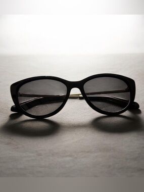 kate spade NEW YORK HELLO SUNSHINE Black Cat-Eye Women's Sunglasses